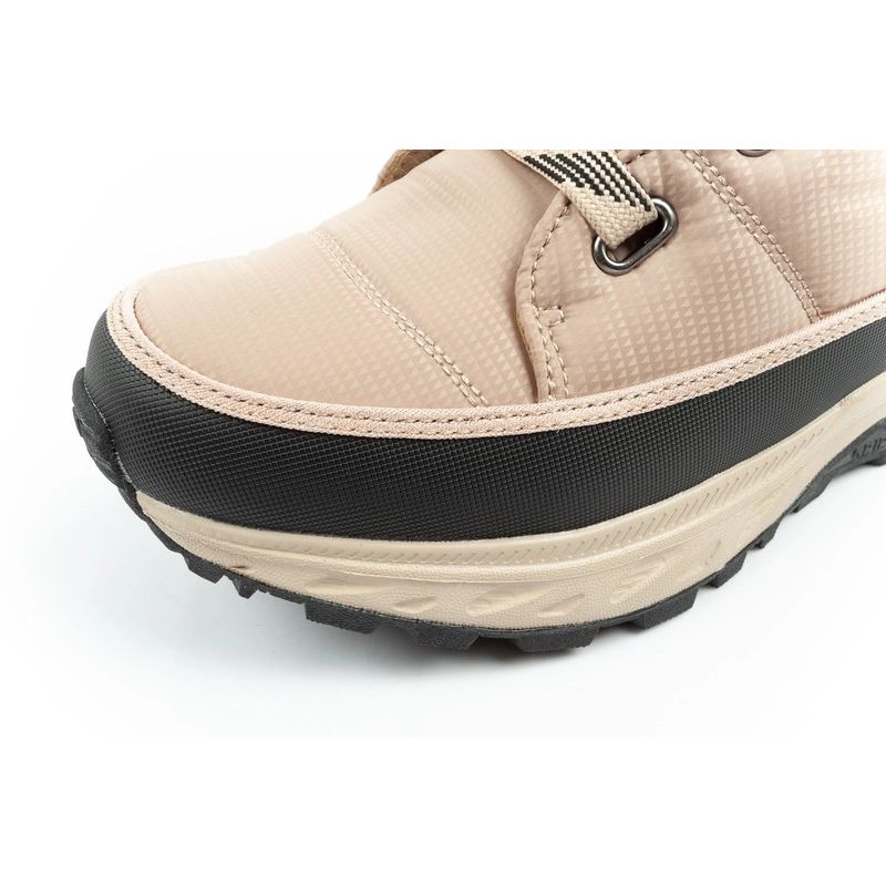 Lee Cooper women's winter hiking shoes, insulated, beige, black