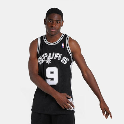 Mitchell & Ness San Antonio Spurs NBA Swingman Jersey Spurs 2001 Tony Parker M SMJYLG19018-SASBLCK01TPA