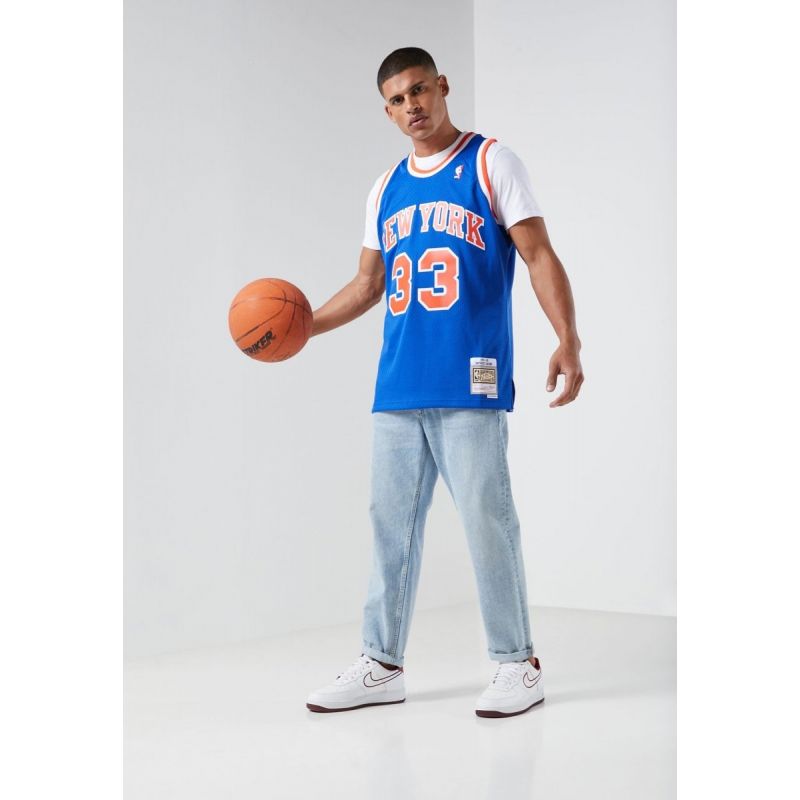 Mitchell & Ness NBA Swingman New York Knicks Patric Ewing T-Shirt SMJYGS18186-NYKROYA91PEW