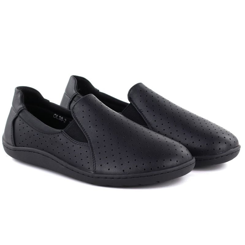 Women's leather barefoot openwork shoes M.Daszyński OL38-2