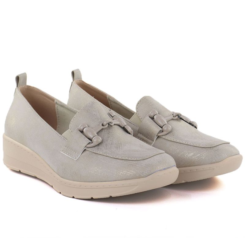 Women's gold platform shoes M.Daszyński MR1840