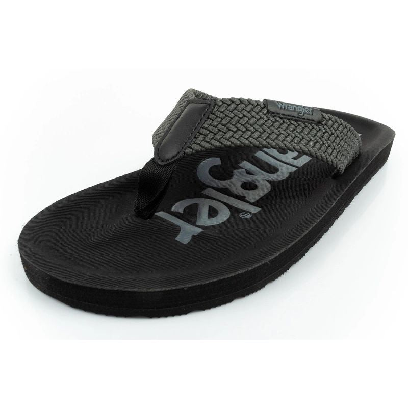 Wrangler men's Zane Flipflop shoes, gray flip-flops