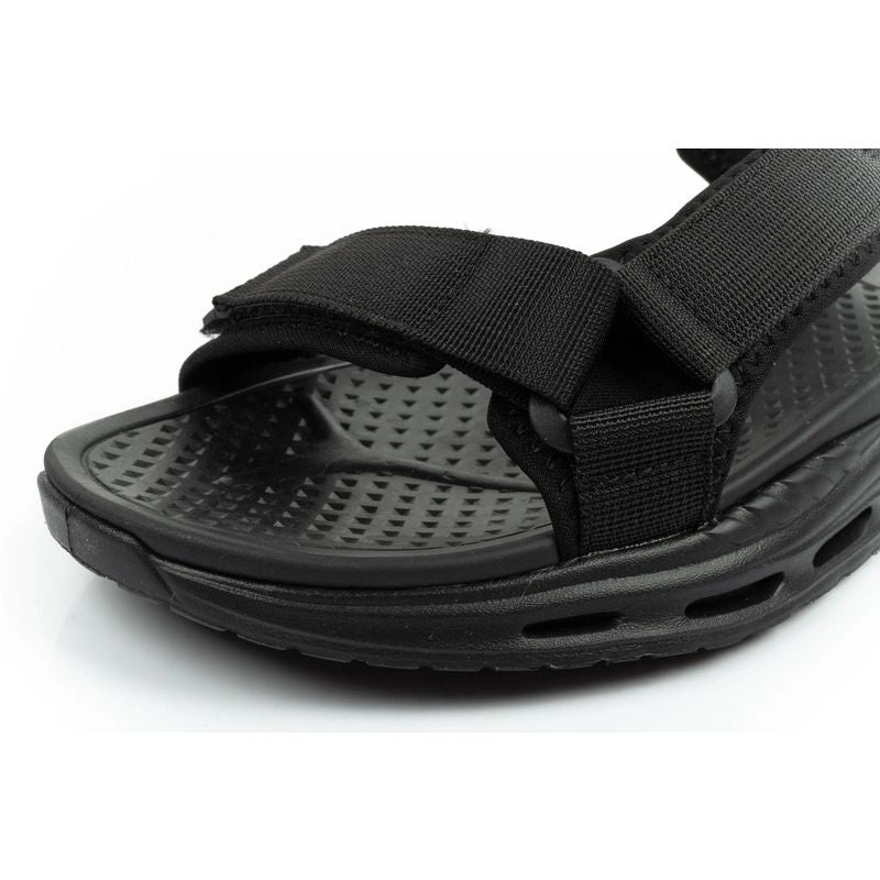 Lee Cooper men's shoes with velcro straps for summer, lightweight black