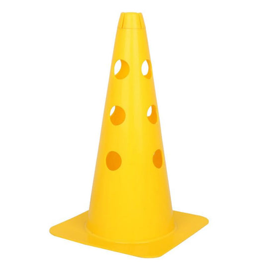 Traffic cone with holes 37.5 cm yellow