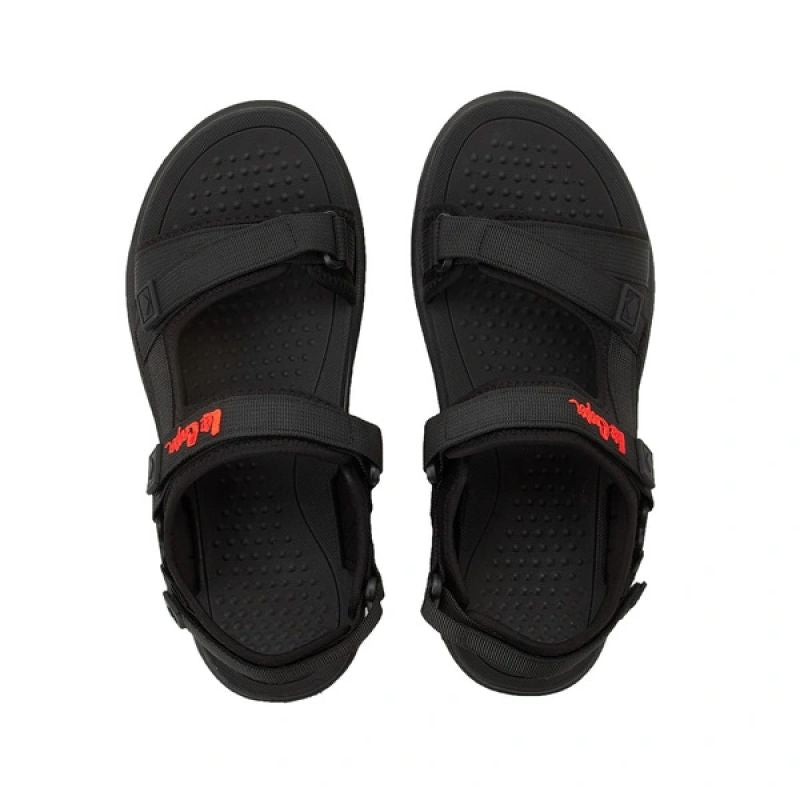 Lee Cooper men's shoes with velcro straps for summer, lightweight black