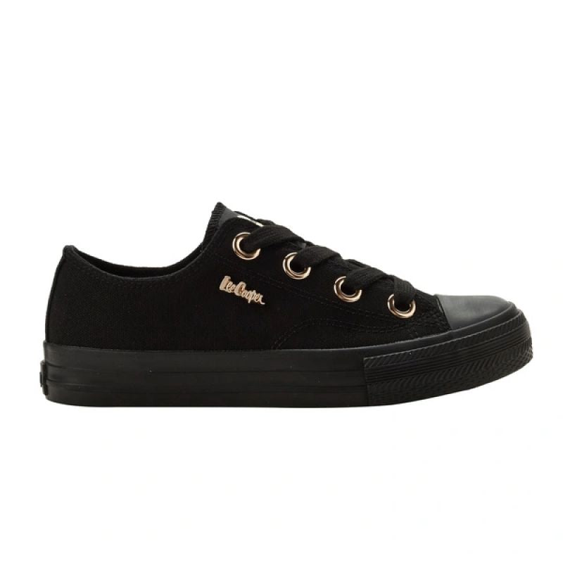 Lee Cooper women's sports shoes fabric sneakers stylish black