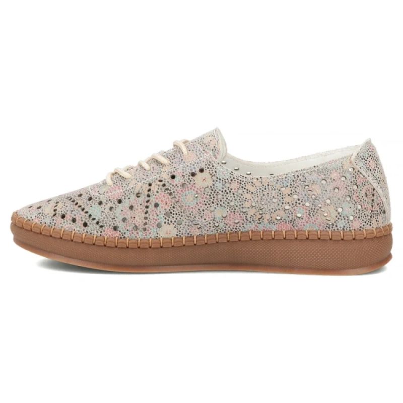 Women's leather openwork shoes, multicolor Filippo DP6830