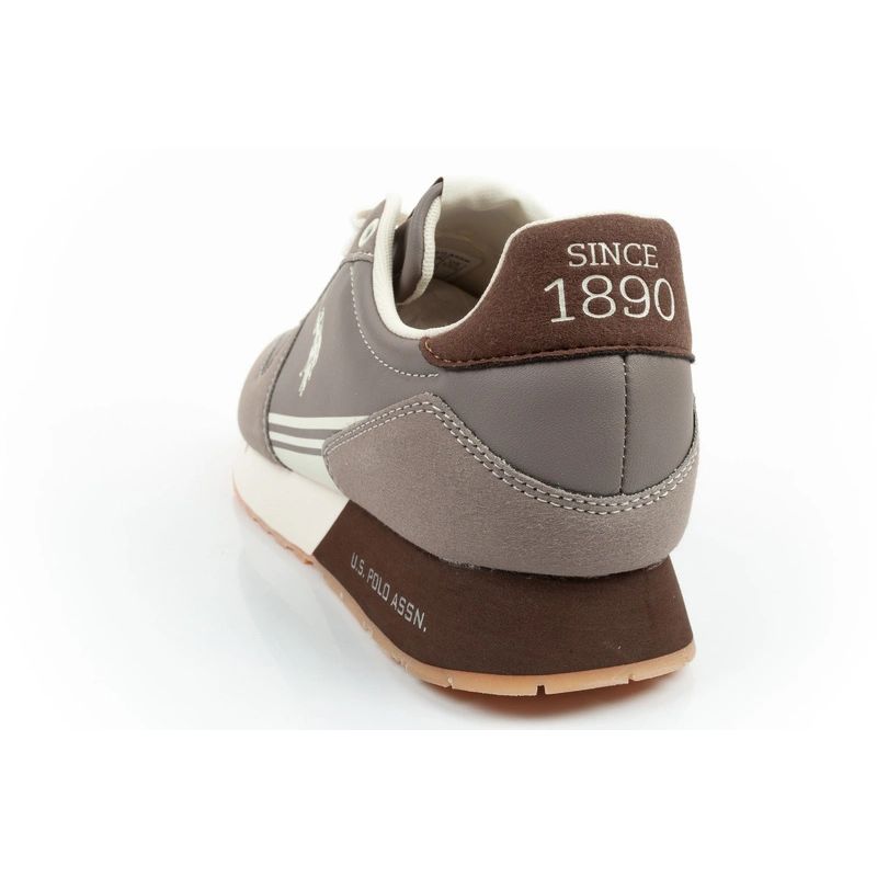 US Polo Assn sports shoes sneakers men's fashionable comfortable brown