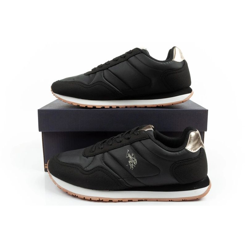 US Polo Assn sports shoes sneakers women's fashionable comfortable black