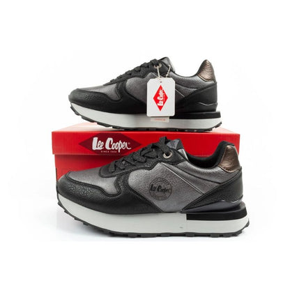 Lee Cooper sports shoes sneakers women's fashionable comfortable durable gray black