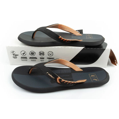 Rider shoes men's sports flip-flops R1 Prime comfortable slippers black