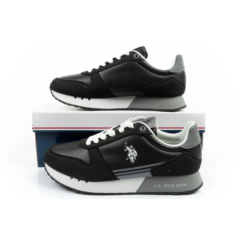 US Polo Assn sports shoes sneakers men's fashionable comfortable black