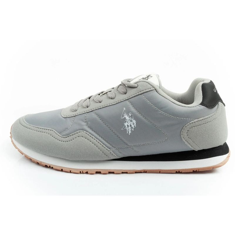 US Polo Assn sports shoes sneakers men's fashionable comfortable gray