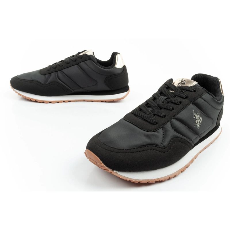 US Polo Assn sports shoes sneakers women's fashionable comfortable black