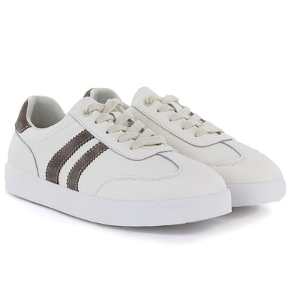 Cream women's leather shoes Vinceza 41505