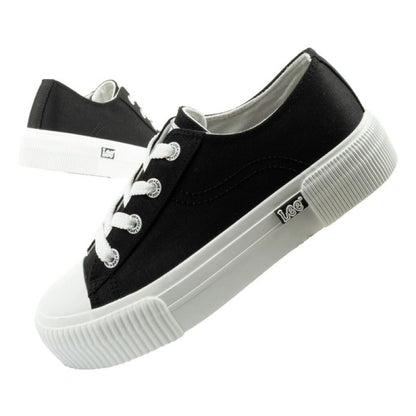 Lee women's sports shoes Isla sneakers black platform comfortable