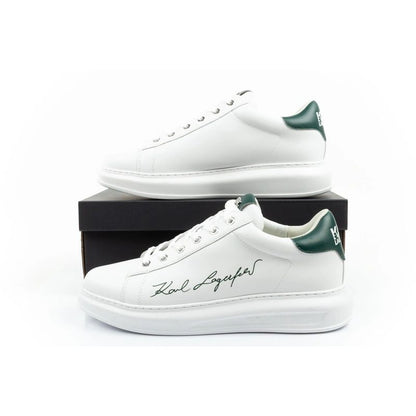 Karl Lagerfeld men's shoes sneakers Kapri natural leather white
