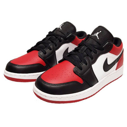 Air Jordan 1 Low GS Bred Toe shoes - 553560-612