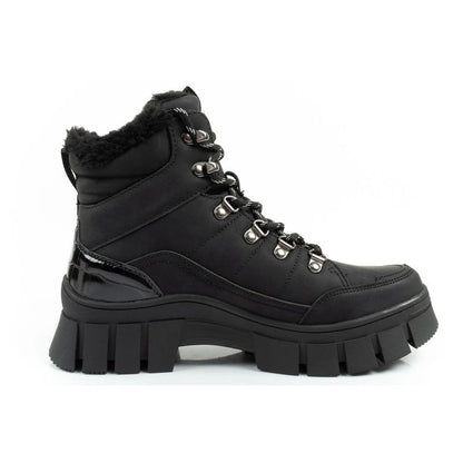 Lee Cooper women's winter hiking sports shoes, insulated, black, high