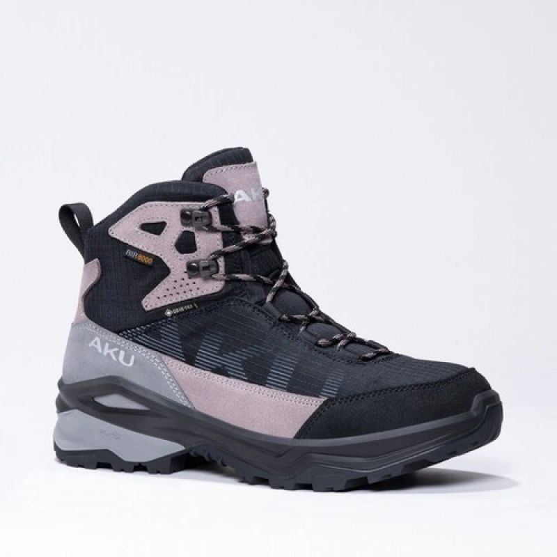 Aku women's trekking sports shoes Adapta Gore-tex leather black pink
