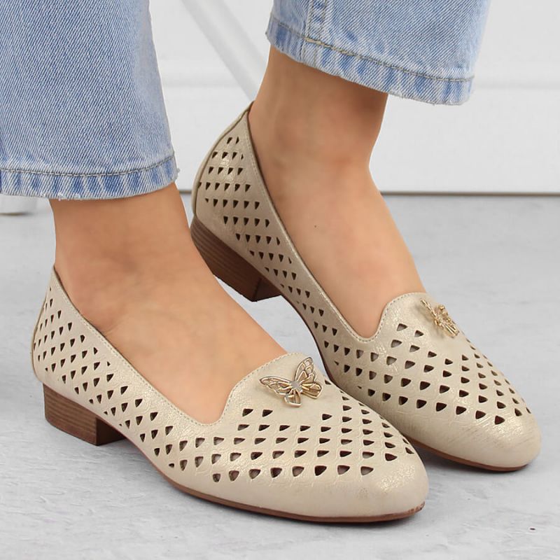 Openwork shoes M.Daszyński W SAN35 gold