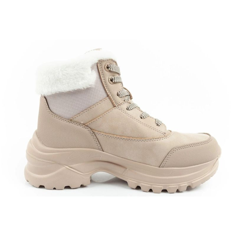 Lee Cooper women's winter trekking sports shoes Lee Cooper insulated beige