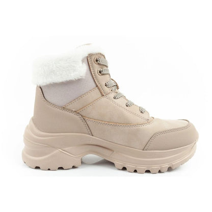 Lee Cooper women's winter trekking sports shoes Lee Cooper insulated beige