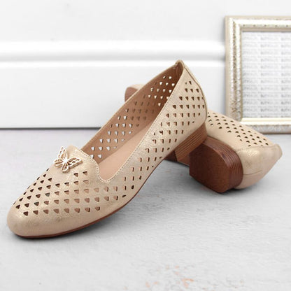 Openwork shoes M.Daszyński W SAN35 gold