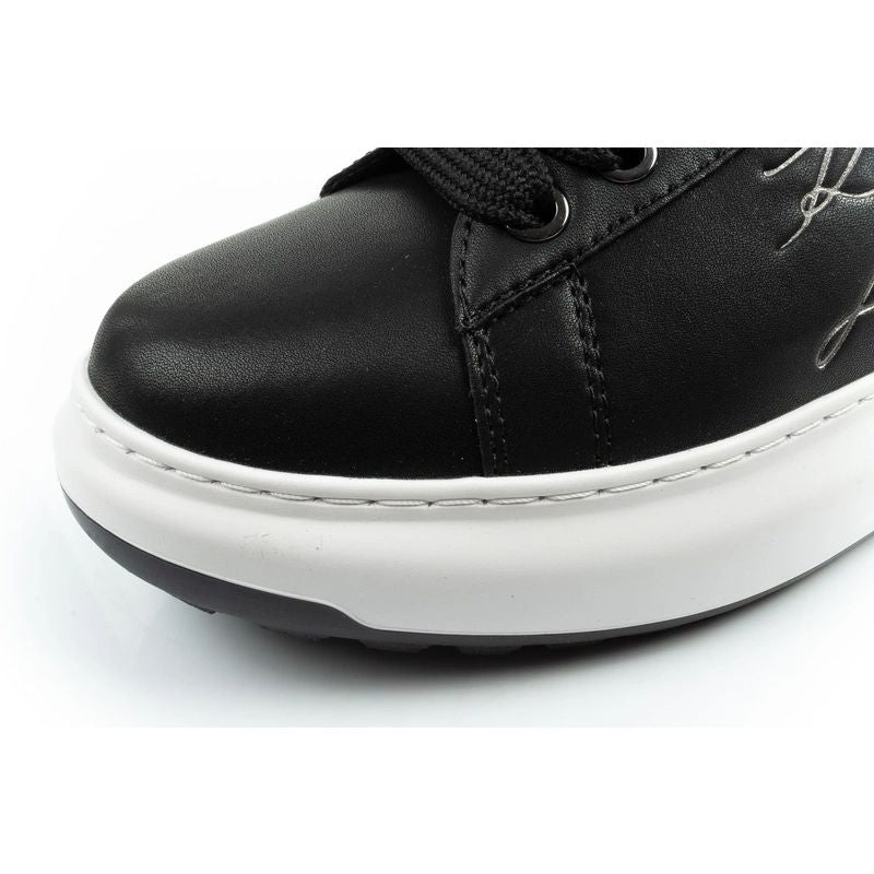 Karl Lagerfeld men's shoes sneakers Kapri natural leather black