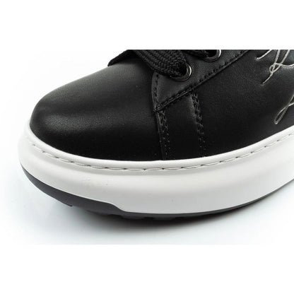 Karl Lagerfeld men's shoes sneakers Kapri natural leather black