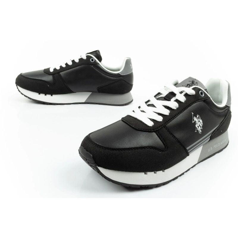 US Polo Assn sports shoes sneakers men's fashionable comfortable black
