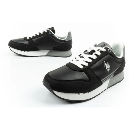 US Polo Assn sports shoes sneakers men's fashionable comfortable black