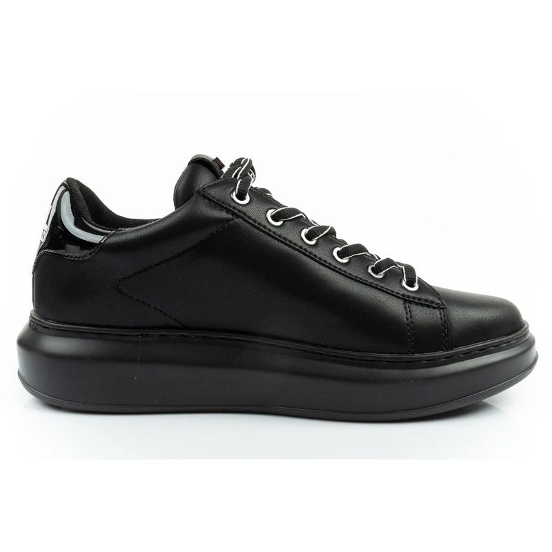 Karl Lagerfeld men's shoes sneakers Kapri natural leather black