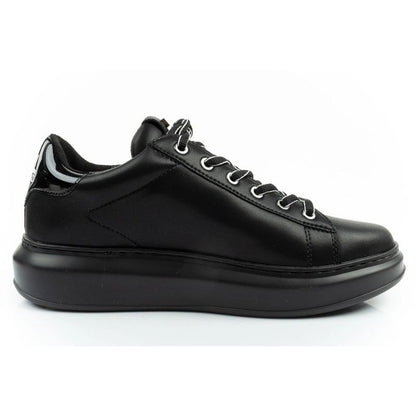 Karl Lagerfeld men's shoes sneakers Kapri natural leather black