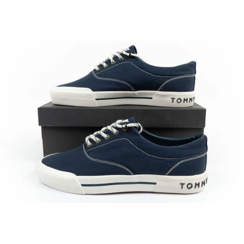 Tommy Hilfiger men's sports shoes sneakers fashionable comfortable navy blue