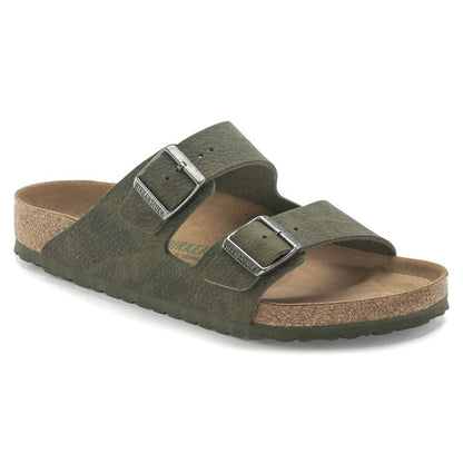Birkenstock Arizona Vegan Microfaser Regular Women's-Men's Desert Dust Thyme Flip-Flops for Wide Feet (1024550)