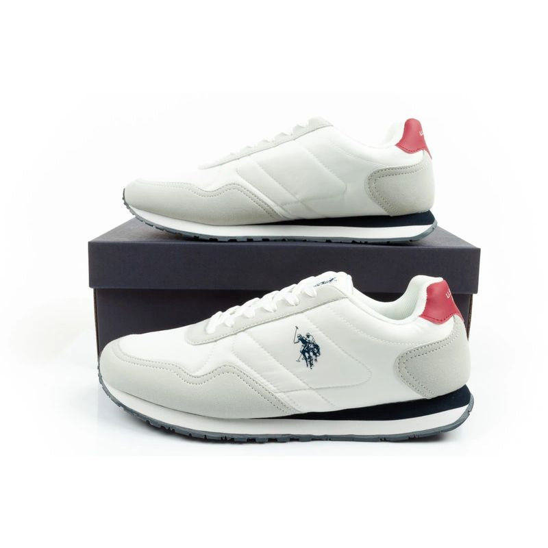 US Polo Assn sports shoes sneakers men's fashionable comfortable white