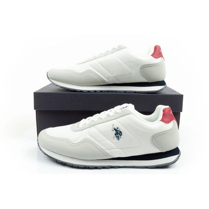 US Polo Assn sports shoes sneakers men's fashionable comfortable white