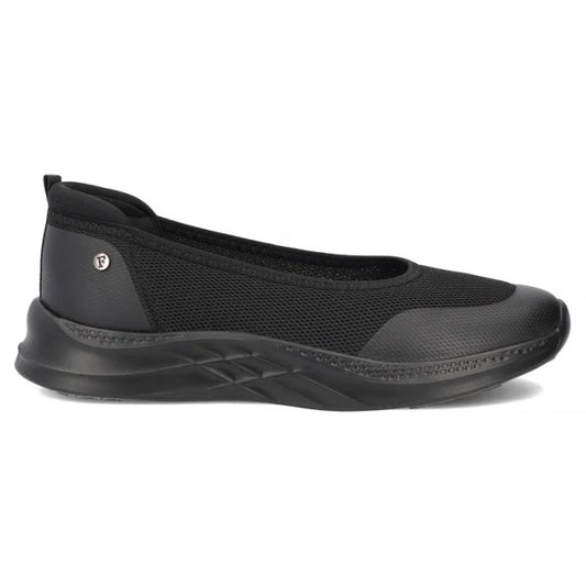 Black Filippo DP7599 textile platform shoes