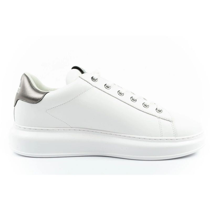 Karl Lagerfeld men's shoes sneakers Kapri natural leather white