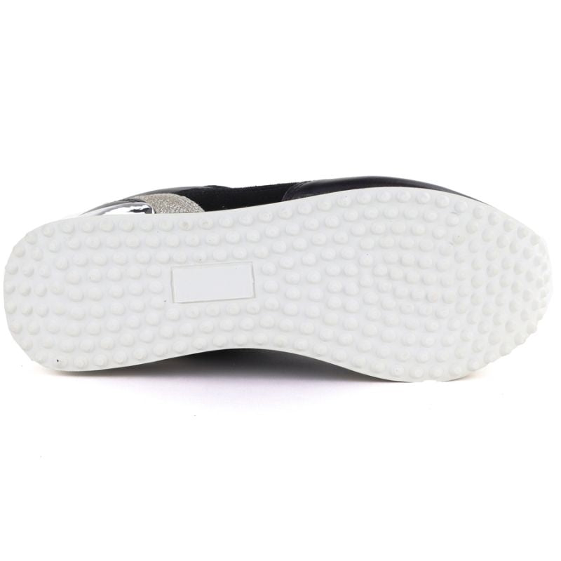 Women's leather sports shoes black Kobbo 100102
