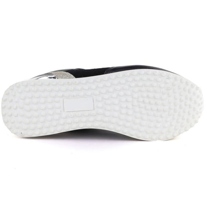 Women's leather sports shoes black Kobbo 100102