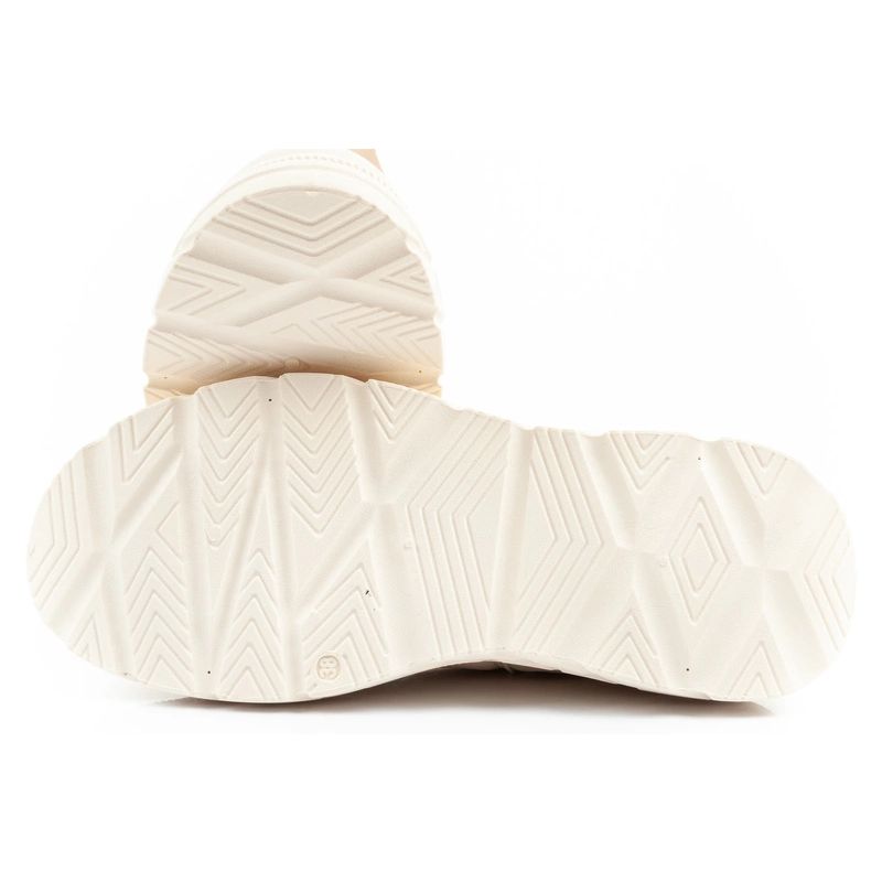 Lee Cooper women's winter hiking shoes, insulated, beige and cream