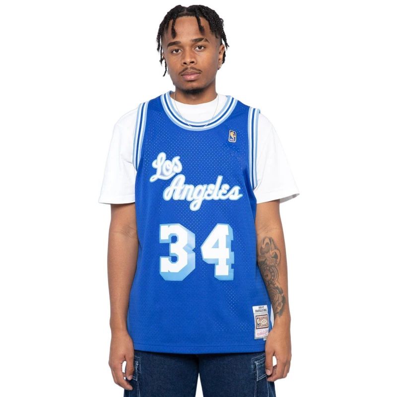 Mitchell & Ness NBA Swingman Los Angeles Lakers Shaquille O'Neal M T-shirt SMJYAC18013-LALROYA96SON
