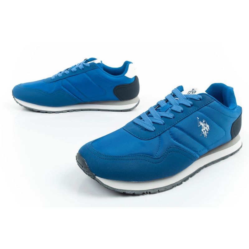 US Polo Assn sports shoes sneakers men's fashionable comfortable blue