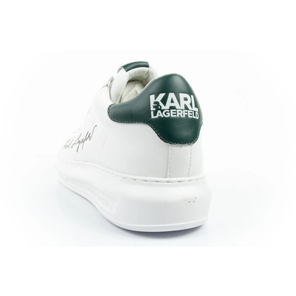 Karl Lagerfeld men's shoes sneakers Kapri natural leather white