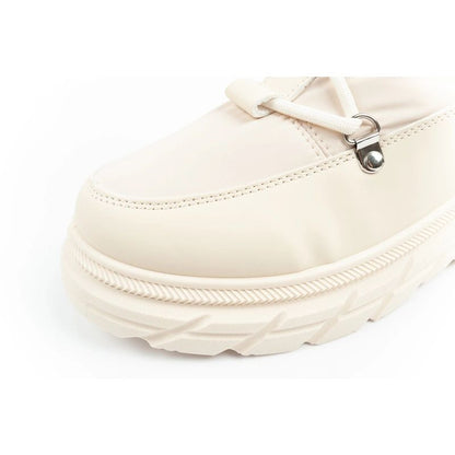 Lee Cooper women's winter hiking shoes, insulated, beige and cream