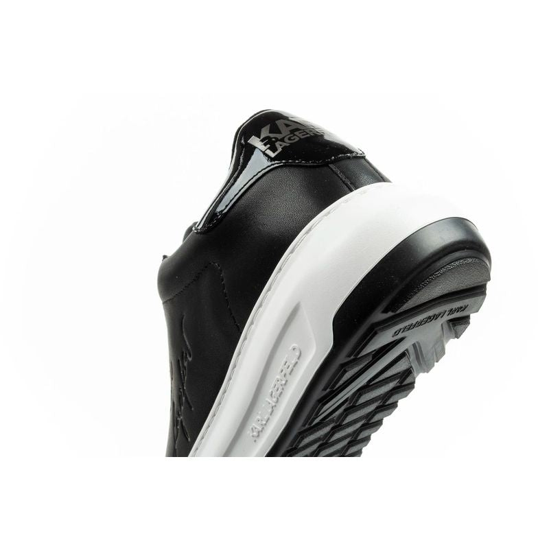 Karl Lagerfeld men's shoes sneakers Kapri natural leather black