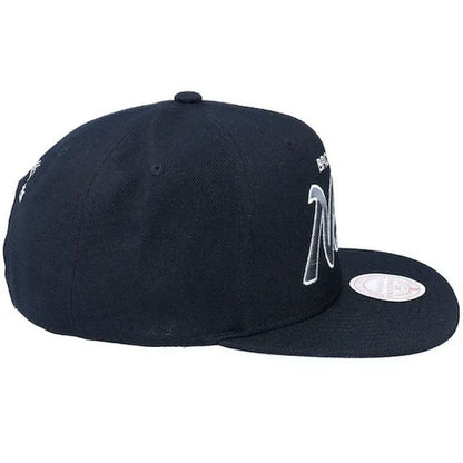 Mitchell & Ness NBA Brooklyn Nets Team Script 2.0 Snapback Nets Cap HHSS3280-BNEYYPPPBLCK