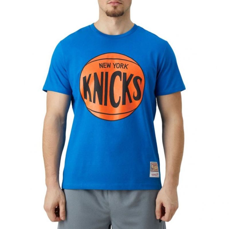 Mitchell &Ness NBA New York Knicks Team Logo Tee M BMTRINTL1268-NYKROYA